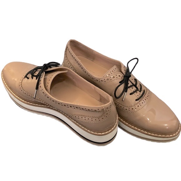 Zara Shoes - Zara Tan Platform Oxfords size EU38